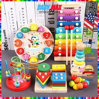 Đồ chơi gỗ montessori đàn xylophone cho bé gái bé trai an toàn thông minh trí tuệ đồ chơi giáo dục