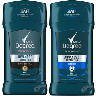 Lăn khử mùi nam dạng sáp Degree Men Advanced Protection Antiperspirant Deodorant Sport Defense/Extreme 76g (Mỹ)