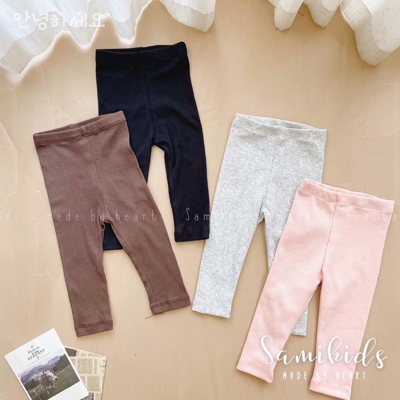 Quần legging cho bé cạp cao