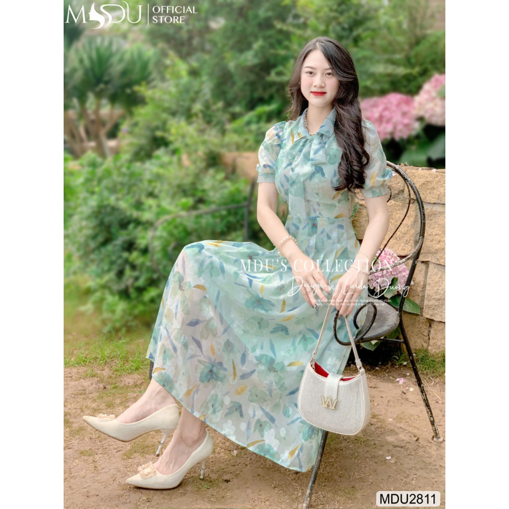 MDU2811 Váy xòe họa tiết, chất liệu mềm mịn cao cấp , nhẹ nhàng, không bai, không xù, đặc biệt không kích ứn