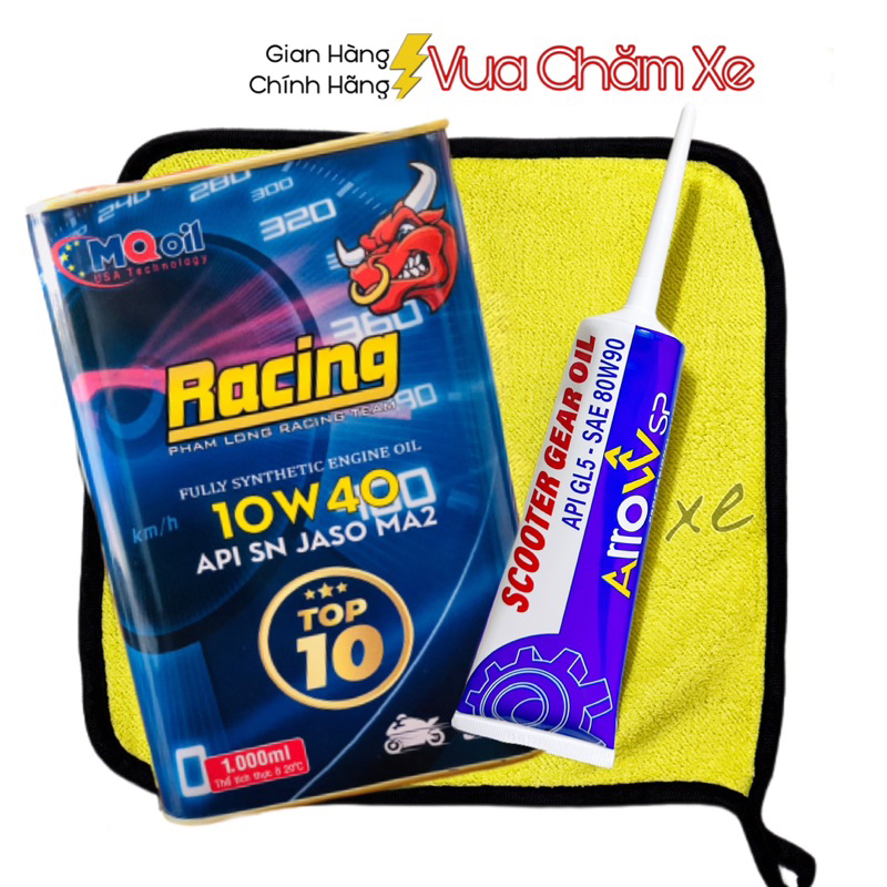 Nhớt Phạm Long Racing Tặng Nhớt Láp + Khăn
