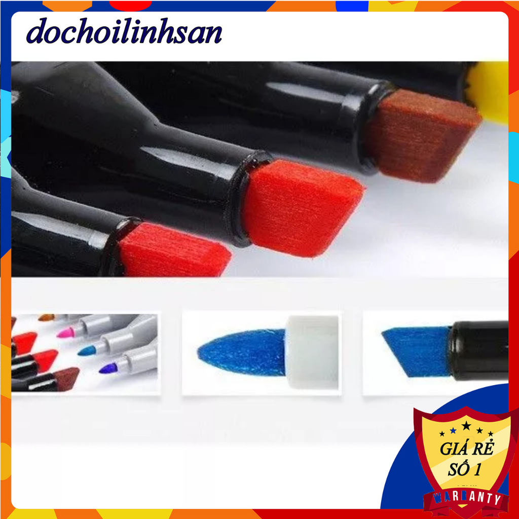 Bút màu dạ marker 48 80 cây màu Touch tặng kèm túi