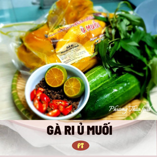  Gà ri ủ muối hoa tiêu nguyên con  đầy đủ đầu,chân với mề  