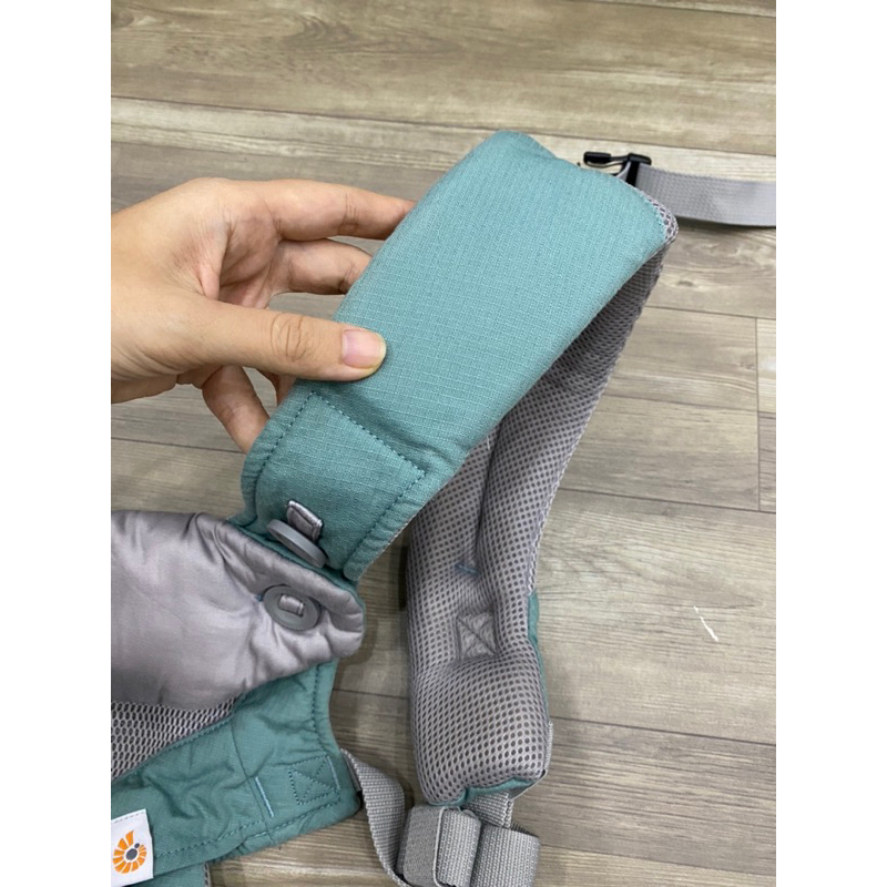 Địu trợ lực 4 tư thế auth 2hand xanh mint