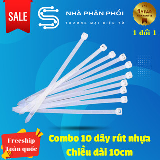 Combo 10 dây rút nhựa 10cm