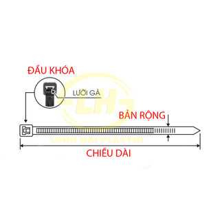 Combo 10 dây rút nhựa 10cm
