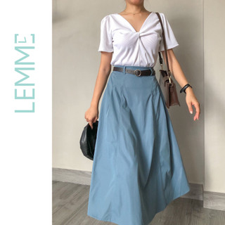 Chân váy dáng dài xếp ly-LEMME