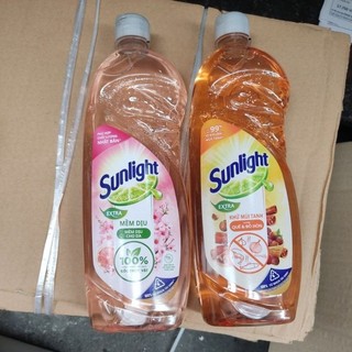 Nước Rửa Chén Bát Sunlight Bưởi Tây và Hương Hoa Anh Đào 725ml