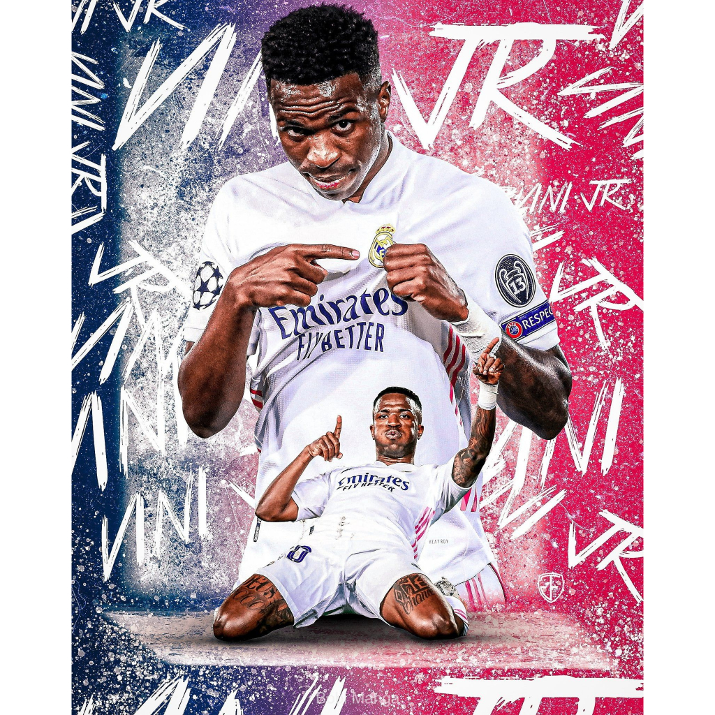 Tranh dán tường trang trí phòng khách hình Siêu sao bóng đá Ronaldo mới nhất Ms 656