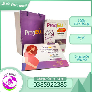 PregEU cung cấp DHA và đa vi chất cho mẹ bầu hộp 2 lọ x 30 viên