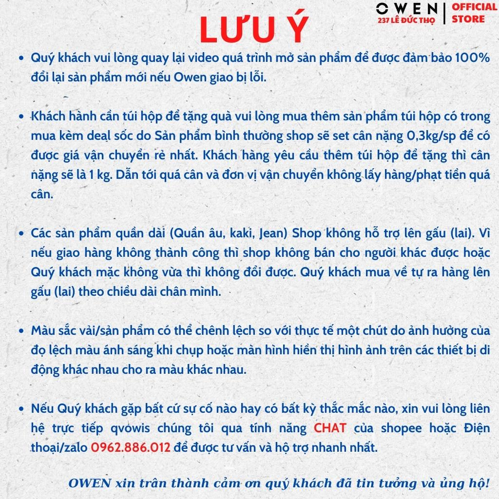 Áo thun polo nam có cổ bẻ OWEN APT231203 phông ngắn dáng dáng body fit màu xám họa tiết vải vải poly cao cấp mềm mát