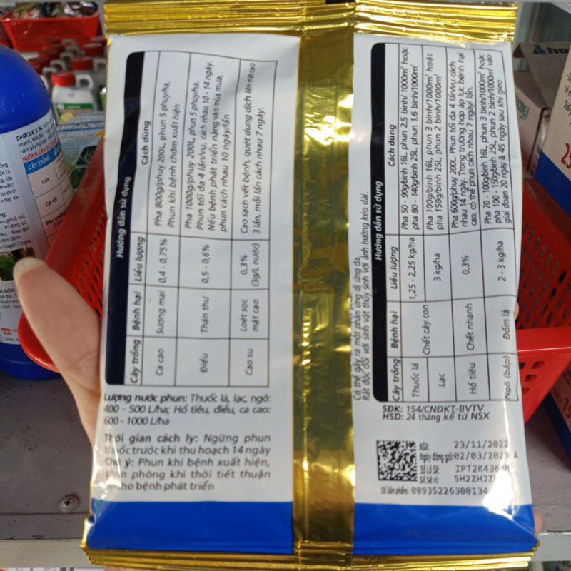 THUỐC TRỪ BỆNH-  RIDOMIL GOLD 100G