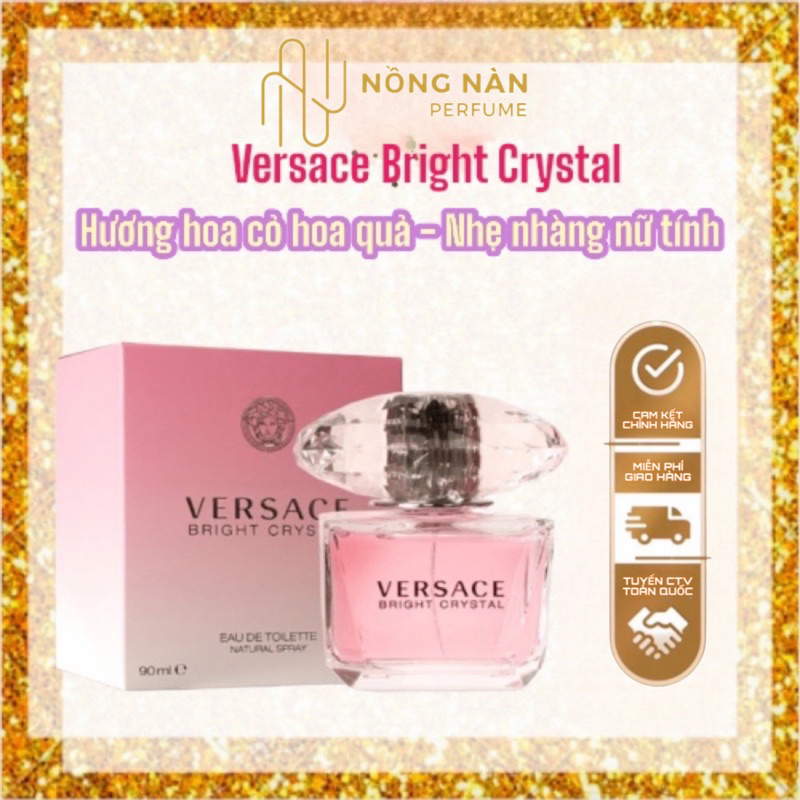 Nước hoa chính hãng Versace Bright Crystal mùi nhẹ nhàng dễ chịu , vial nước hoa nữ thơm lâu