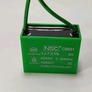 Tụ quạt nsc xanh ,tụ động cơ 1.5uf - 2uf - 2.5uf - 3uf - 4uf - 5uf - 6uf - 10uf 450v hàng chất lượng cao