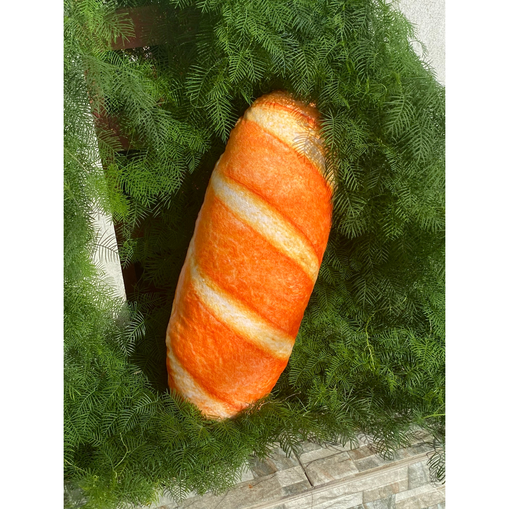 Gấu Bông Bánh Mì 3D 50cm chất liệu vải nhung mền mịn