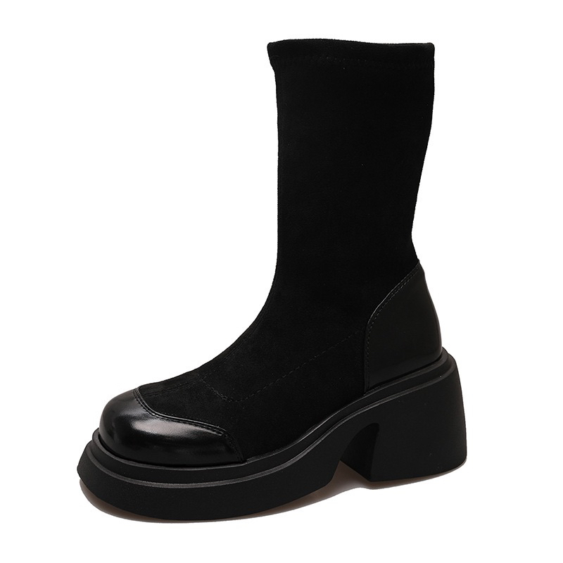 Boot nữ chất nhung co giãn