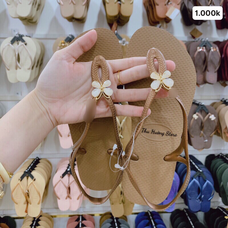 Sandals Nữ Chính Hãng Luna Gold Đính Charm