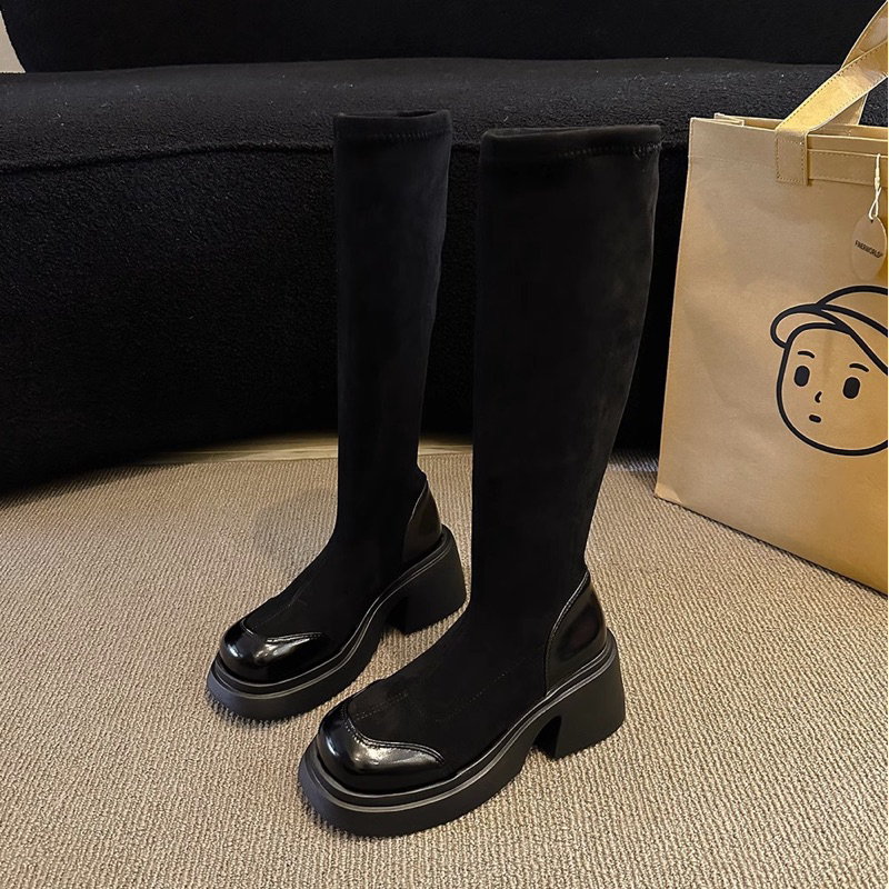 Boot nữ chất nhung co giãn