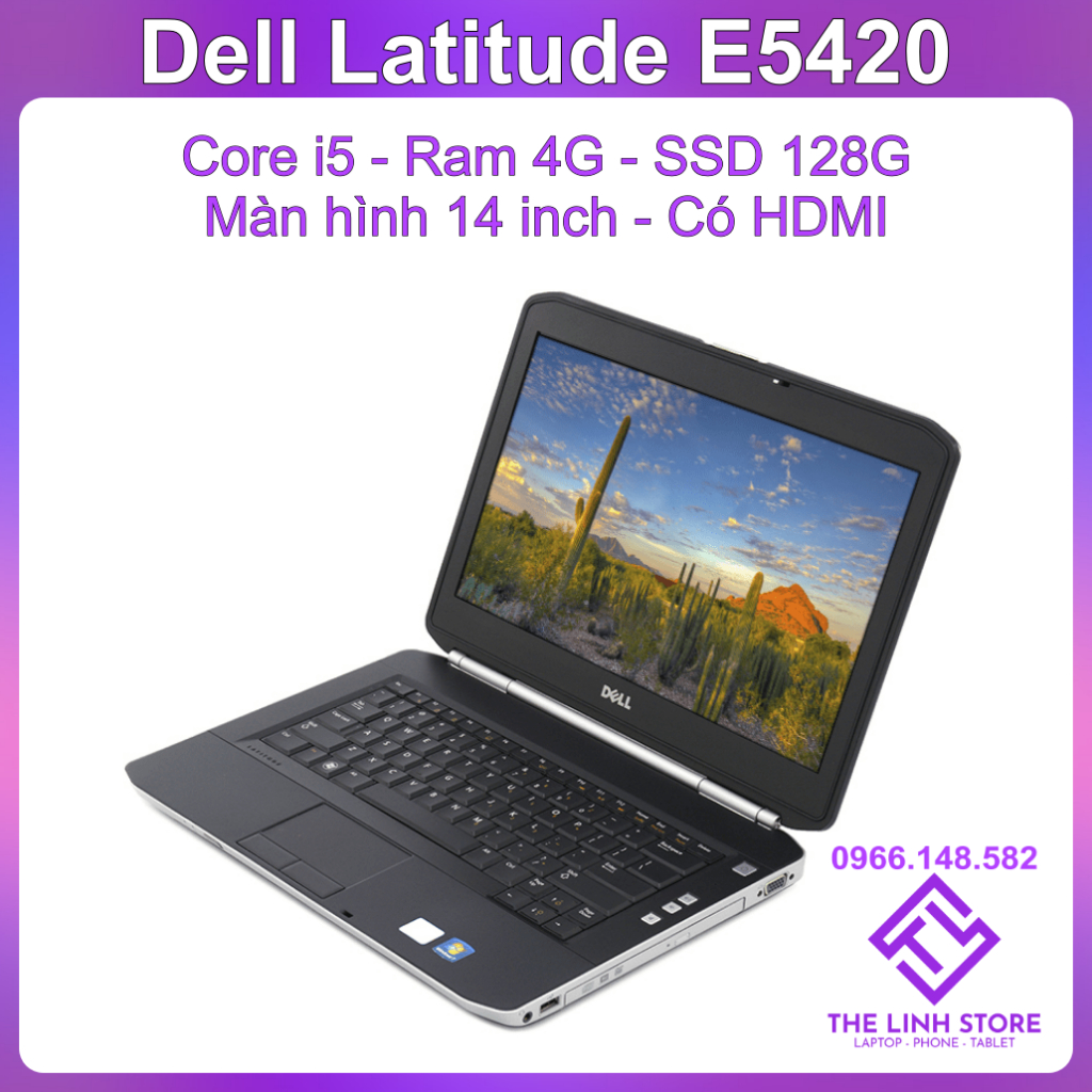 Laptop Dell Latitude E5420 màn 14 inch - Core i5 chạy SSD