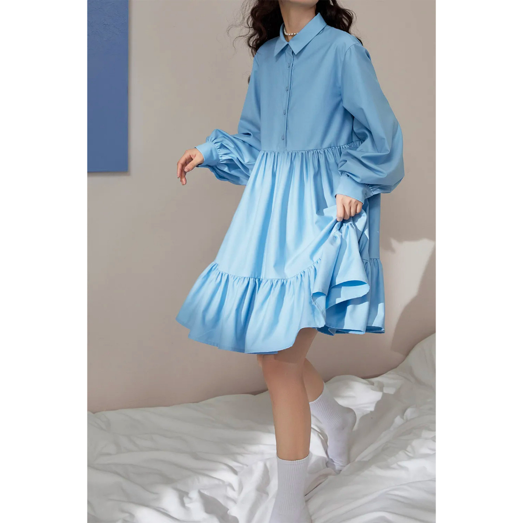 Set váy sơ mi & gile hàng xuất Kuose