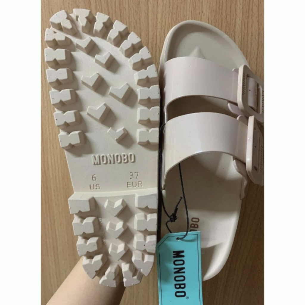 Dép Thái Lan Nữ MONOBO SUPER JELLO Hai Quai Ngang Đế Cao Nhập Khẩu
