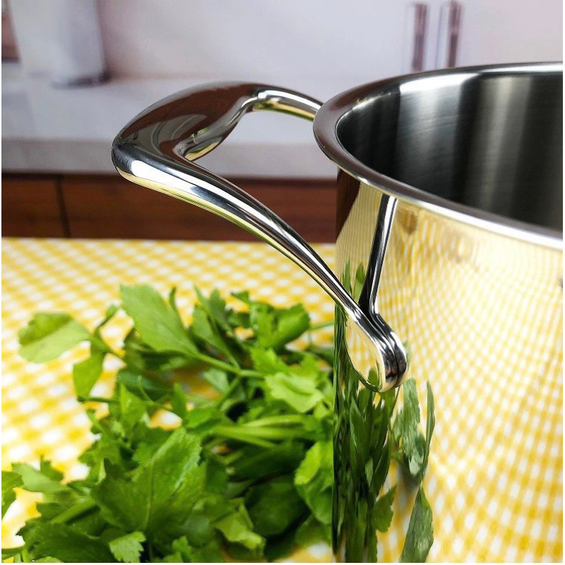 Nồi thành cao kèm rổ inox luộc gà, luộc mì ống chiên ngập dầu