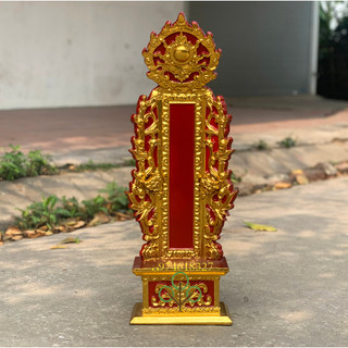 Bài vị thờ mặt nguyệt linh vị thờ gia tiên gỗ mít 2 cỡ cao 61,67
