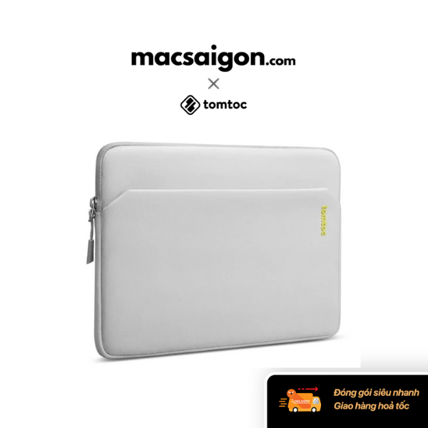 Túi chống sốc Tomtoc 14-inch Slim Sleeve MacBook A18D2G1 - Màu xám nhạt