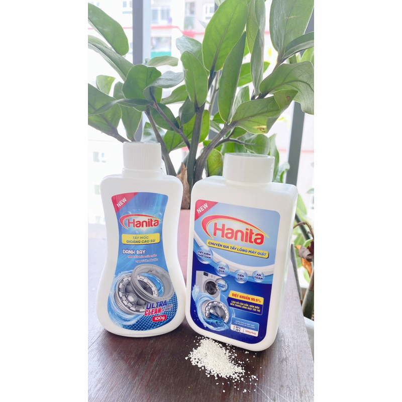 Combo Tẩy Lồng và Tẩy Gioăng máy giặt Hanita
