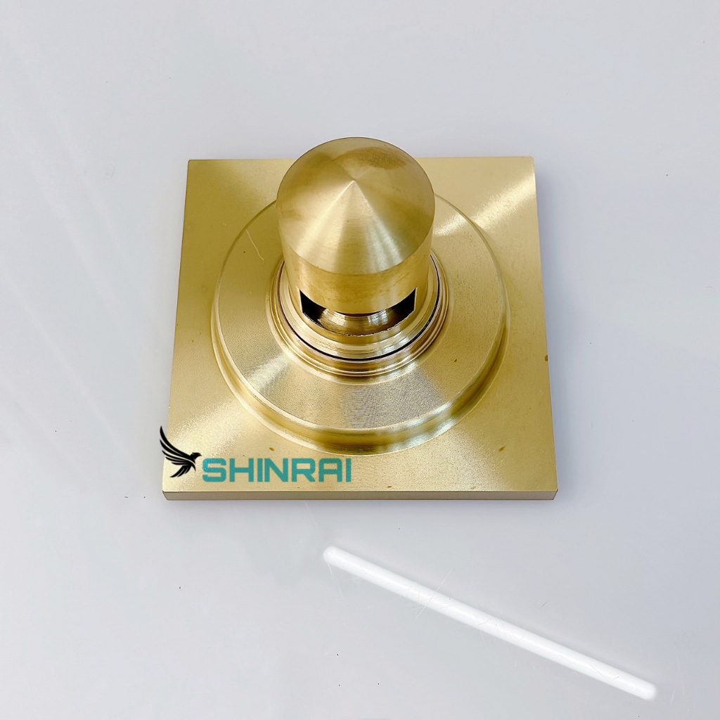 Ga Thoát Sàn , Phễu Thoát Nước Nhà Tắm SHINRAI Mạ Vàng Chống Mùi Hôi