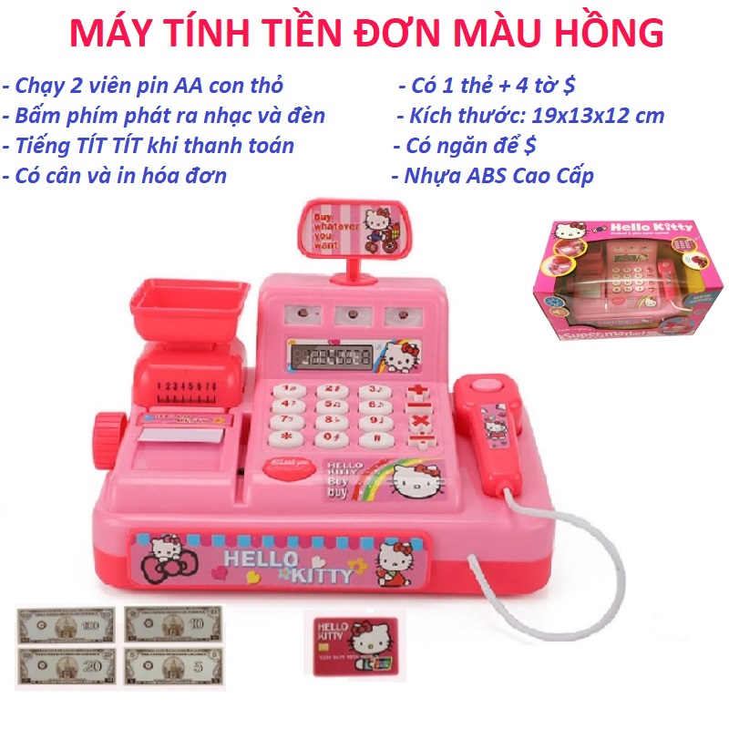 Máy tính tiền siêu thị cho bé đồ chơi bán hàng siêu thị giúp nâng cao học tập giao tiếp tương tác với bạn bè