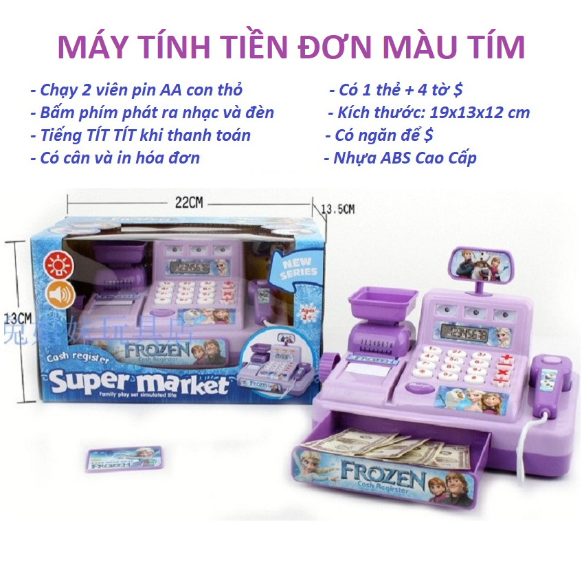 Máy tính tiền siêu thị cho bé đồ chơi bán hàng siêu thị giúp nâng cao học tập giao tiếp tương tác với bạn bè