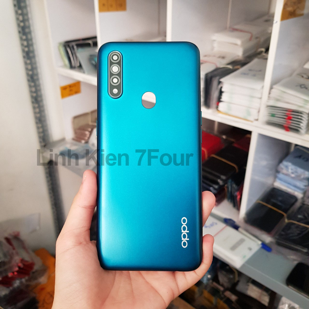 Vỏ nắp lưng OPPO A31/ A8 đầy đủ kính camera và nút linh kiện- 7Four