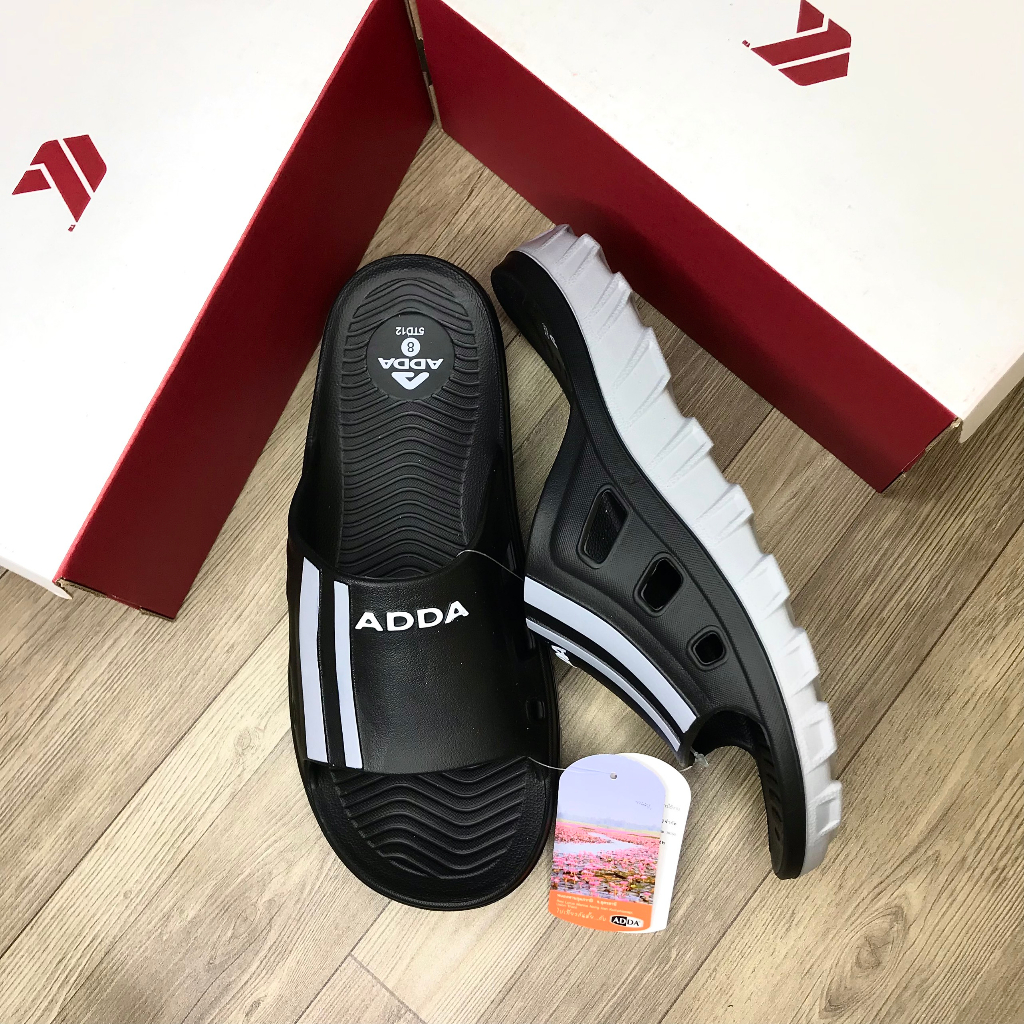 Dép Thái Lan Nam Quai Ngang ADDA 5TD12 Đúc Nguyên Khối Siêu Nhẹ