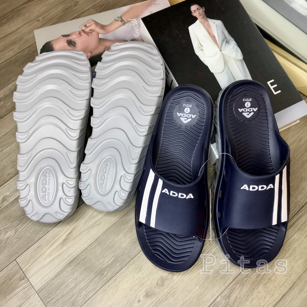 Dép Thái Lan Nam Quai Ngang ADDA 5TD12 Đúc Nguyên Khối Siêu Nhẹ
