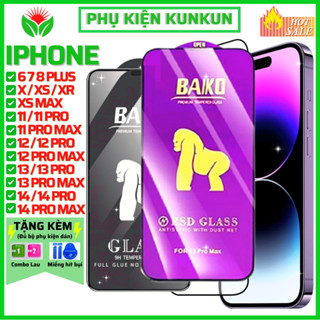 Cường Lực Iphone 17 Pro Max 16 15 14 pro max 13 pro max 12 pro max 11 pro max xs max xr x 7 8 plus Baiko - Chống Trầy