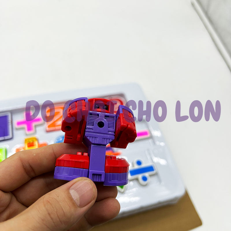 Hộp đồ chơi số học lắp ráp biến hình siêu nhân 15 con 500-21