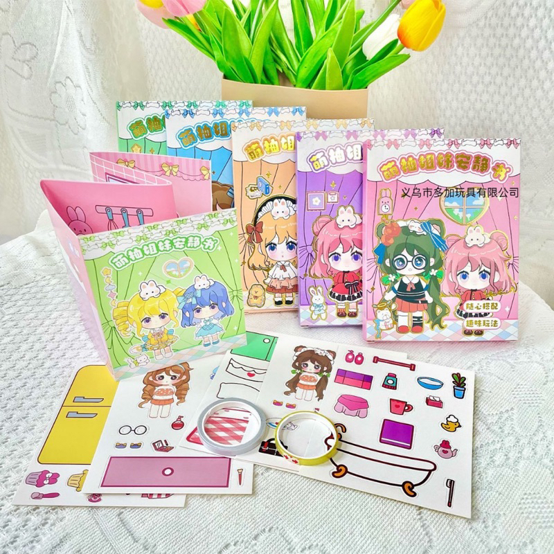 Sanrio quiet book kuromi melody sticker book đồ chơi giải nén dành cho trẻ em handmade 1pc