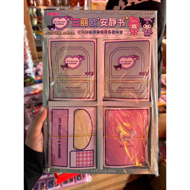 Sanrio quiet book kuromi melody sticker book đồ chơi giải nén dành cho trẻ em handmade 1pc
