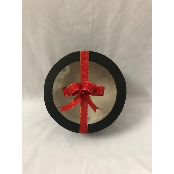Hộp tròn để trái cây/quà tặng/hoa mặt kiếng/nắp mica đk 20 cm cao 10 cm/hộp