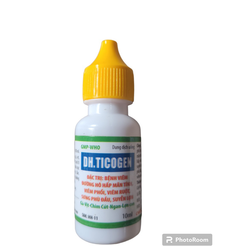 DH Ticogen 10ml, dung trong thú y