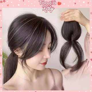 Tóc giả hai mái 3D mái bay cho nữ Koty tóc giả che hói mái dài lơi phong cách Hàn Quốc
