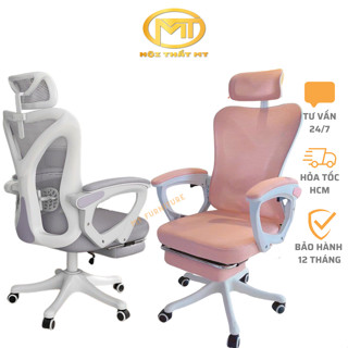 Ghế công thái học LUNAR M1/LUNAR M2 - Ghế học tập làm việc, Ngã lưng thư giãn có tích hợp gác chân