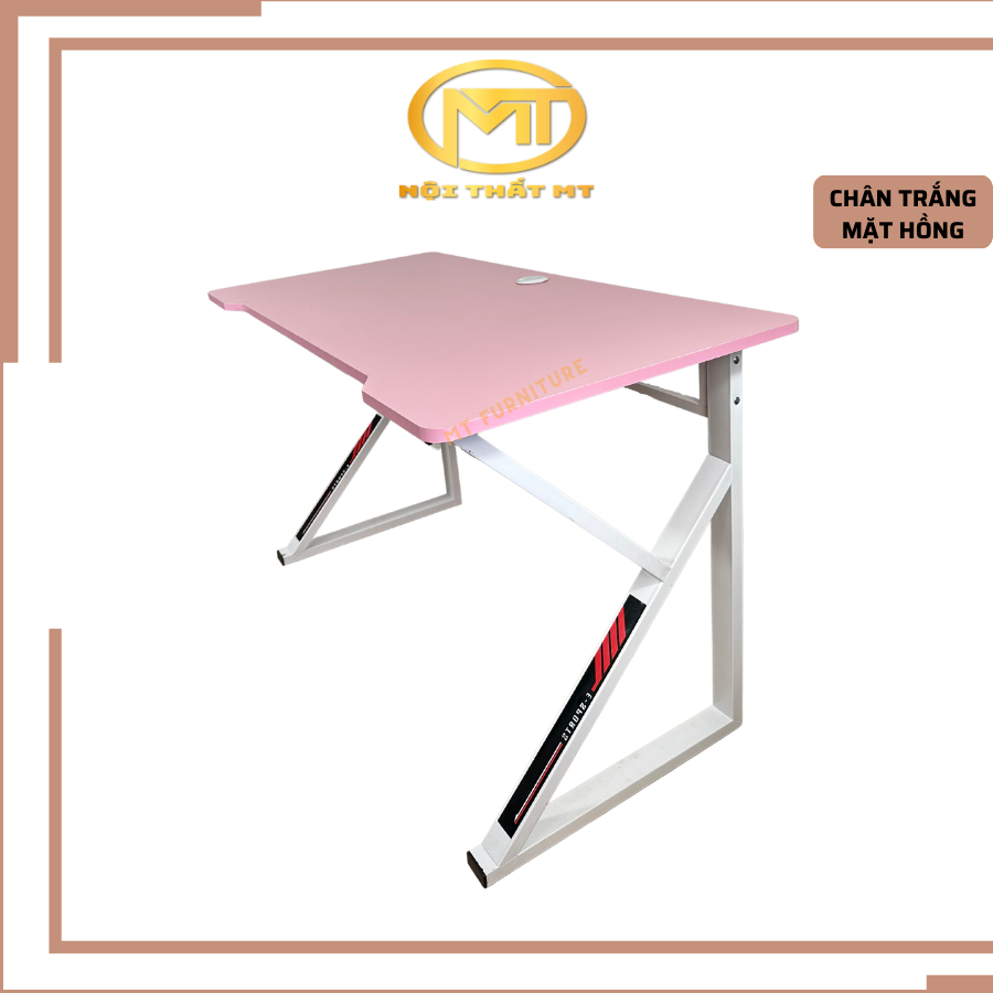Bàn chữ K gaming, mặt bo trong 4 góc và vác mép. Bàn học tập, làm việc rộng rãi size |120x60|
