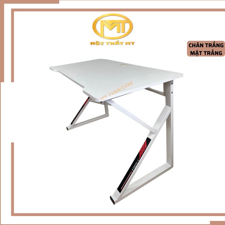 Bàn chữ K gaming, mặt bo trong 4 góc và vác mép. Bàn học tập, làm việc rộng rãi size |120x60|