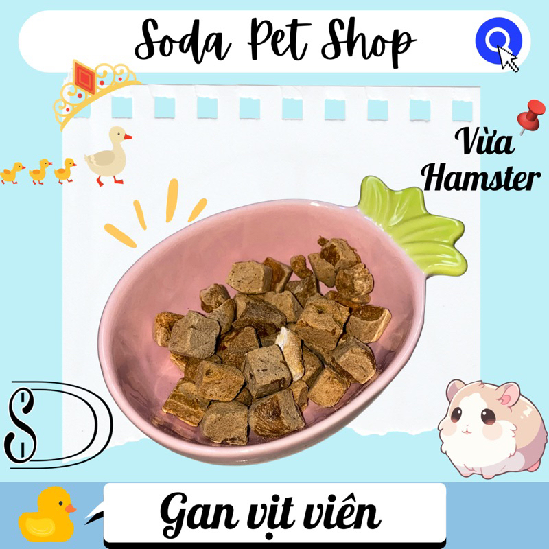 Gan Vịt Viên Cho Mèo/ Chó/ Hamster