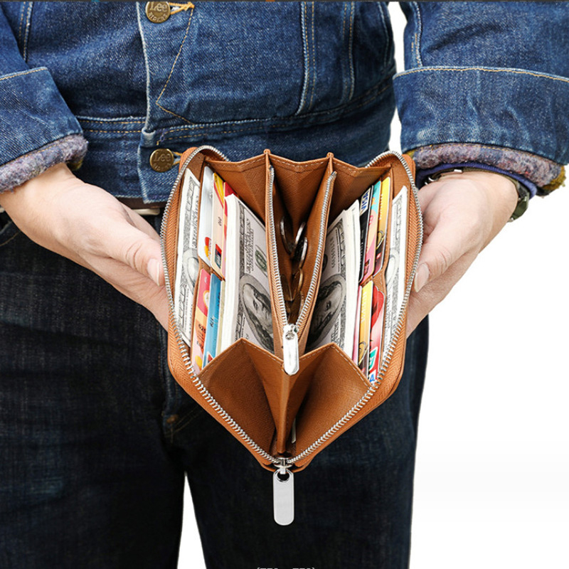 Ví Dài Nam Nữ Cầm Tay Da Thật Thời Trang Cao Cấp HAVI V04