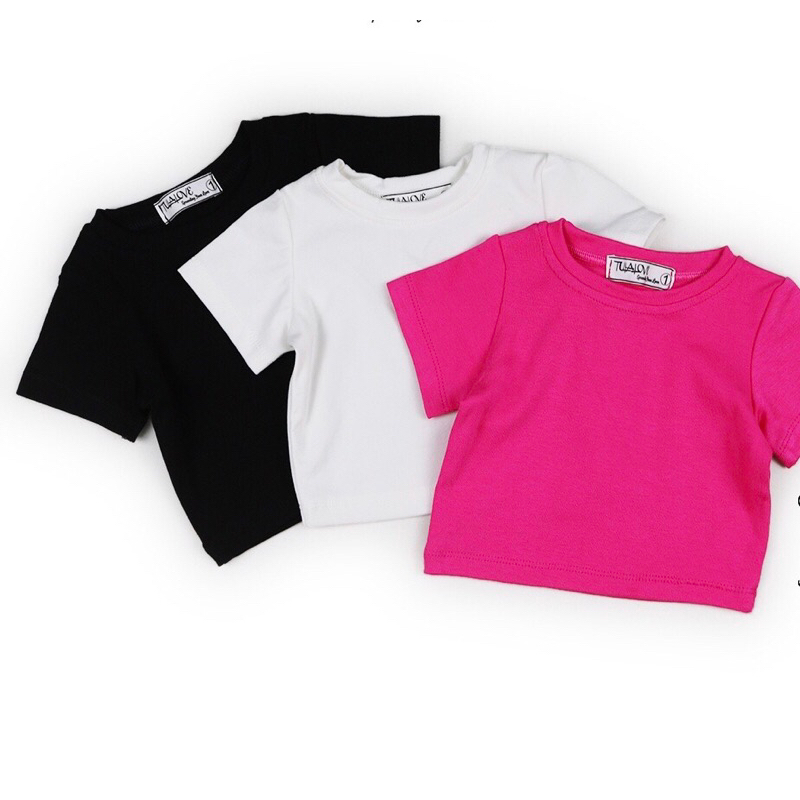 Áo croptop ngắn tay bé gái Siêu đẹp 8-28kg, áo phông bé gái,áo thun bé gái