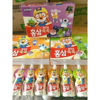 Nước hồng sâm pororo hàn quốc 100ml