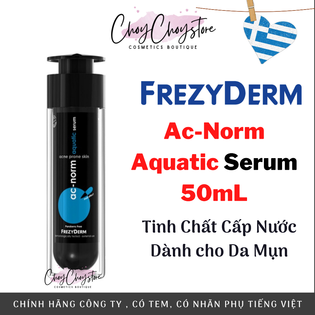 (Hàng Công Ty) Tinh chất Frezyderm Ac Norm Aquatic Serum (Ac-Norm) cấp nước cho da dầu mụn 50mL